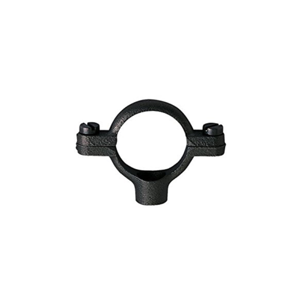 Baseplate & Steel Rod Black Galv Pipe Clip hanger Malleable Iron Munsen Ring 